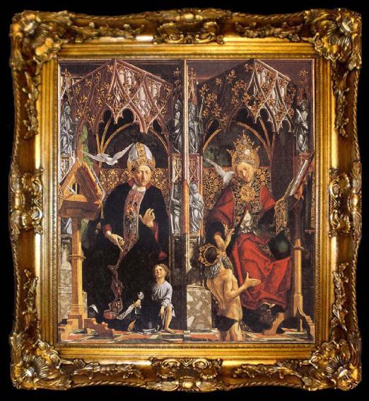 framed  PACHER, Michael St Augustine and St Gregory, ta009-2